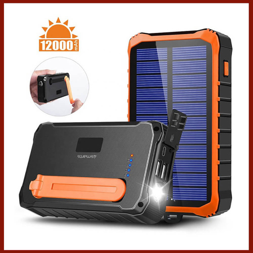  Соларна външна батерия 12000mAh и с динамо
